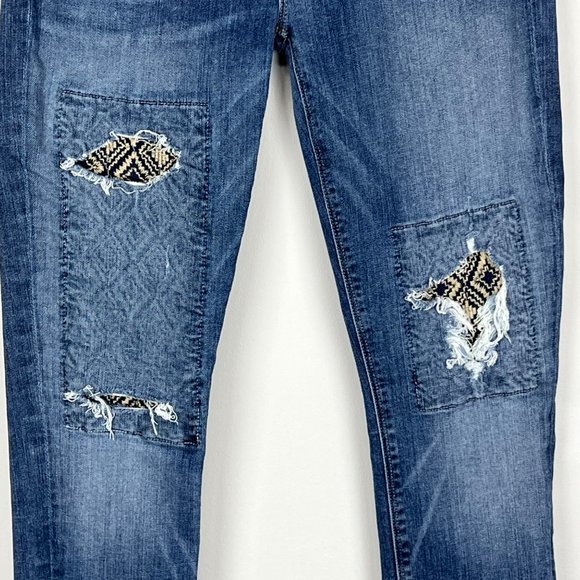 Hudson Womens Nico Midrise Ankle Skinny Jeans Homeland Distressed size 26 - Picture 5 of 14